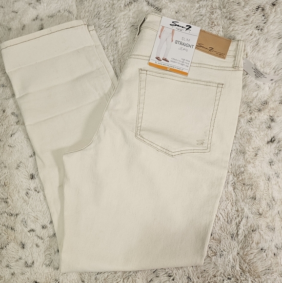 NWT Seven Premium, Modern,  Straight Leg,  Slim,  High Rise Size 12 - Picture 6 of 13